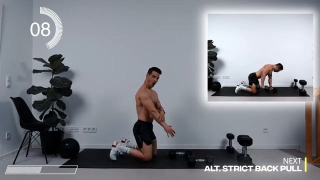 40 Min CHEST & BACK workout _ Upper body Dumbbell Workout _ Repeat  (PURE PUMP!)