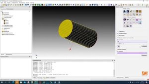 CAE Fidesys Нормали оболочки и работа с геометрией