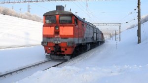 Тепловоз ТЭМ2-3296 с 2ТЭ10М-3603
