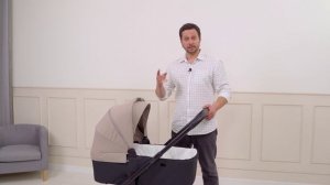 Универсальная коляска 3 в 1 Jovola Solty от 0 до 3-х лет с реверсивным прогулочным блоком.