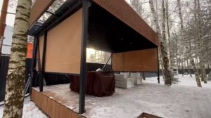 Вертикальные маркизы для защиты от непогоды и солнца # Маркиза.Ру