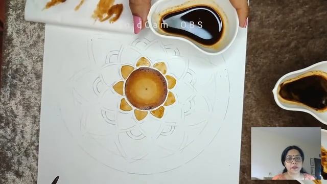 Coffee Mandala Art : Live Workshop - Day 1