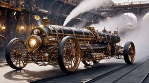 Жизнь стимпанковских машин (ai)