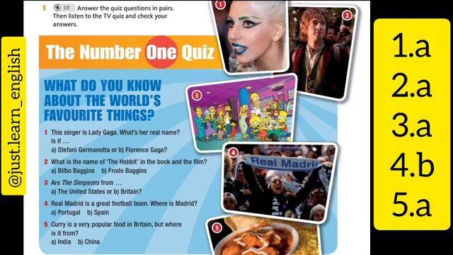 Ағылшын тілі 5-сынып Student's Book 16-бет English Plus Favourite Things