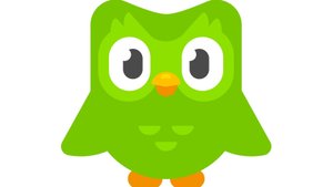 рисую зелёную сову из duolingо
