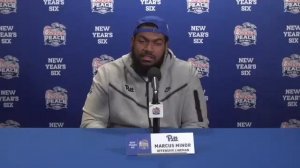 Pitt Football | Chick-fil-A Peach Bowl Press Conference | Marcus Minor