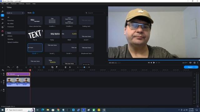 Add The Scroll Right Title In Movavi Video Editor 2023 смотреть онлайн