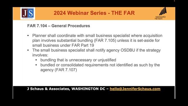 2024: FAR Part 7 - Acquisition Planning смотреть онлайн