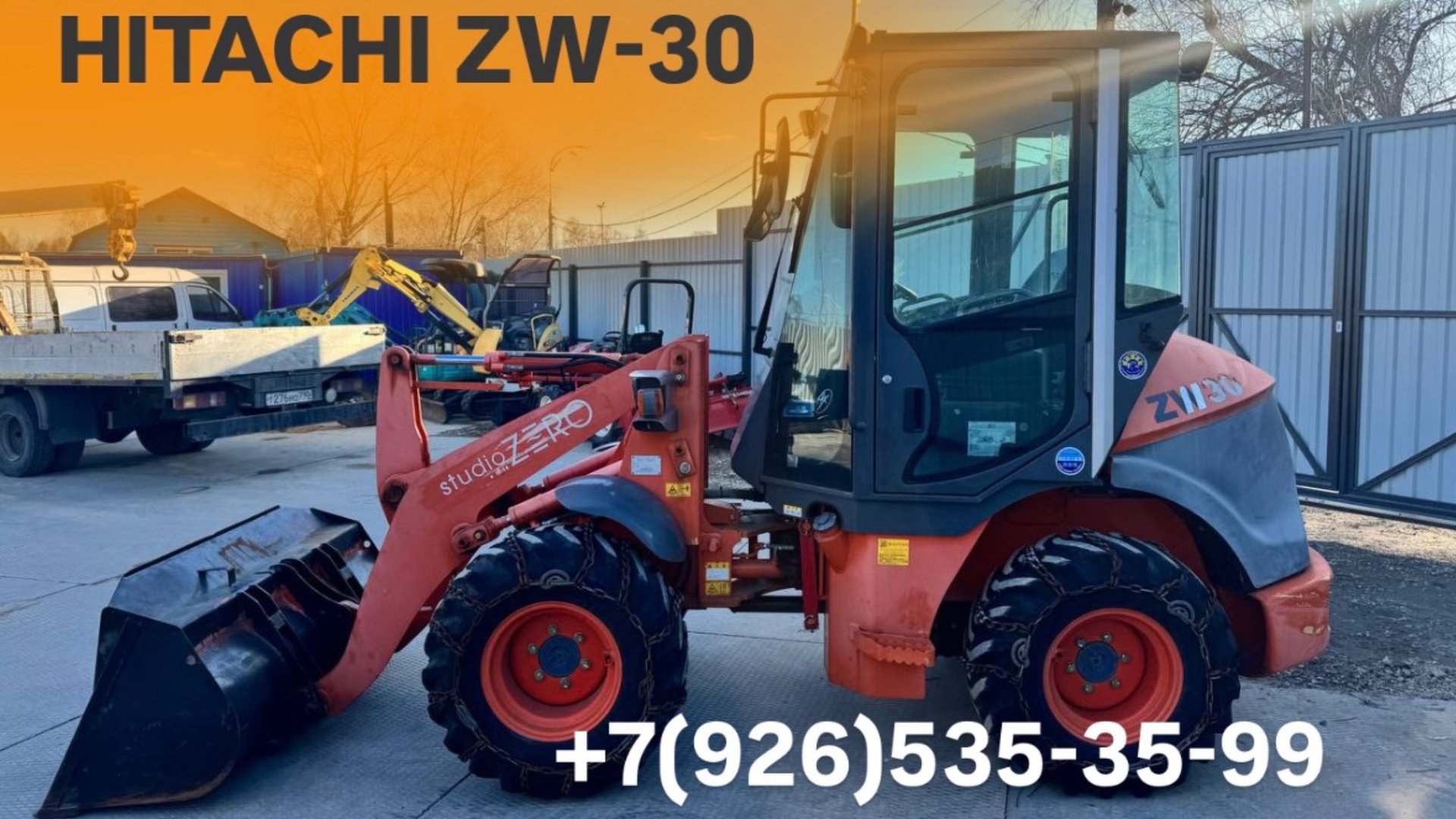 Обзор на фронтальный погрузчик HITACHI ZW-30 смотреть онлайн