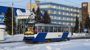 Трамвай Tatra T3SU КВР Барнаул-1151. Покатушки по Барнаулу.
