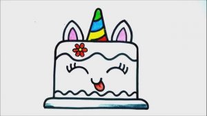 КАК НАРИСОВАТЬ МИЛЫЙ ТОРТ ЛЕГКО ШАГ ЗА ШАГОМ