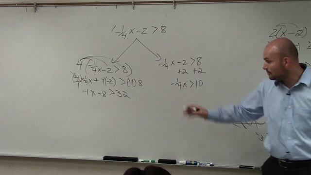 Learn how to solve a two step inequality with a fraction