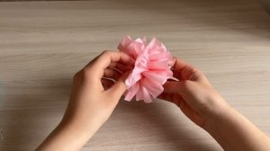 Цветок из салфеток