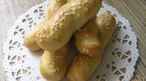 Апельсиновое печенье с кунжутом