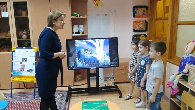 Фрагмент занятия "Новогоднее приключение сороки" смотреть онлайн