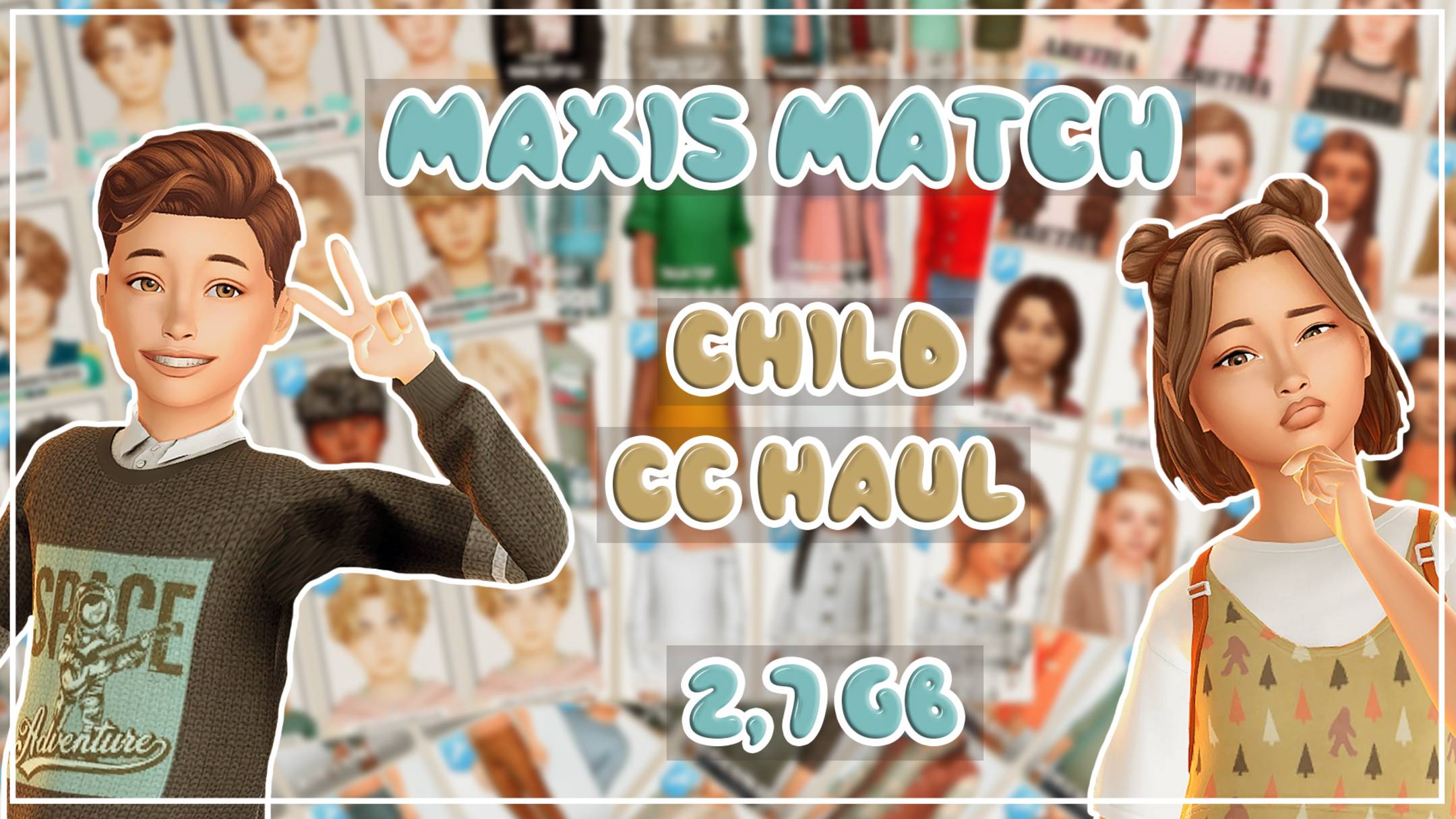 ПАПКА MODS | ДЕТСКАЯ ОДЕЖДА | ДЕТСКИЕ ПРИЧЕСКИ | CAS | 2,7 ГБ | SIMS 4 смотреть онлайн