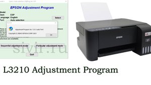 Сброс памперса Adjustment Program L3210