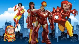 Мисс Кэти и мистер Макс Семья пальчиков Мстители Железный человек на русском  для детей новая серия