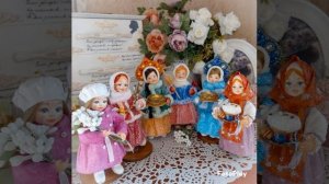 Ватные игрушки на ёлку. Декупаж.