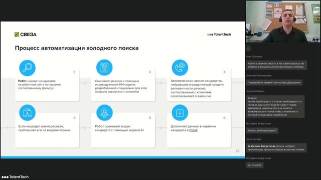 Видео 8. Кейс. Автоматизация подбора и адаптации с помощью искусственного интеллекта в «Свезе»
