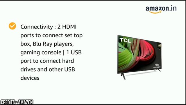 TCL 100cm (43inches) Full HD smart certified android LED TV (40s6500fs) - black - 2020 model смотреть онлайн