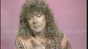 Robert Plant • Interview (Led Zeppelin/Career Longevity/Musical Tastes) • 1990 [RITY Archive]
