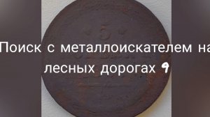 поиск с металлоискателем на лесных дорогах 9