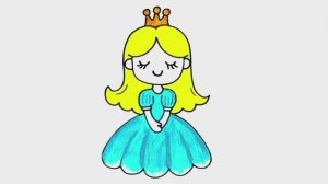 КАК НАРИСОВАТЬ ПРИНЦЕССУ - КАК НАРИСОВАТЬ ДЕВОЧКУ ПРИНЦЕССУ