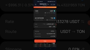 Обучающее видео: 
Обмен тон на юсдт, swap ton or usdt, tonkeeper, DeDust, Emcd, StonFi, xRocket