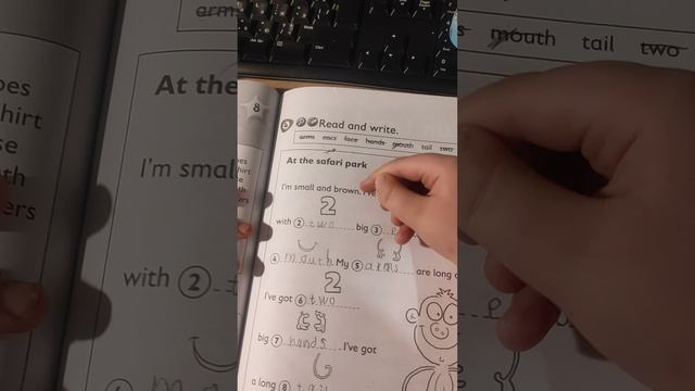 учим части тела на Английском языке.