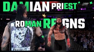 Most Difficult WWE 2K25 Bloodline Rule Match! Epic Clash: Roman Reigns vs Damien Priest