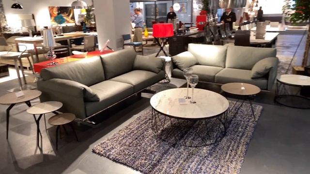 Whiteline Santiago Black Iron Ceramic Glass Side Table - The Classy Home смотреть онлайн