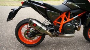 2016 KTM Duke 690 R walk around n details + Akrapovic exhaust sound