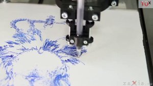 ЧПУ на СЕРВОдвигателях рисует Льва // CNC draws a LEO ))))