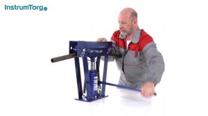 Трубогиб гидравлический, 8 т, в комплекте с башмаками 1/2"–1" Stels 18115