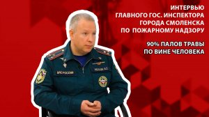 Смоленская площадь - 90% палов травы — по вине человека