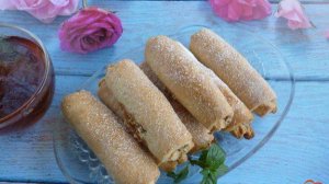 Трубочки с ореховой начинкой