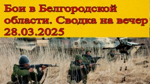 Бои в Белгородской области. ВСУ пошли с трех направлений. Сводка СВО на вечер 28 марта