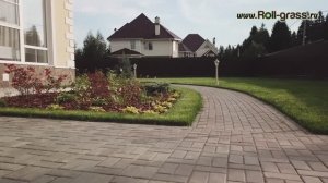 Самостоятельная укладка рулонного газона, подготовка участка земли под рулонный газон,