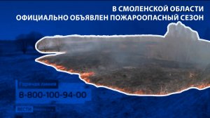 Вести-Смоленск - В Смоленской области официально объявлен пожароопасный сезон