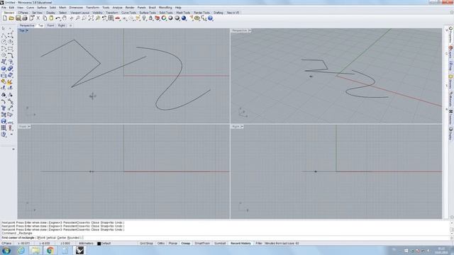 Rhinoceros training videos 09 - Undo Redo Command