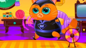 Арина и котик Bubbu играют в игре | Арина и Бубу готовятся к празднику