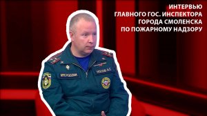 Вести интервью - главный гос. инспектор города Смоленска о палах сухой травы