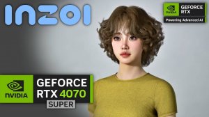 Nvidia RTX 4070 SUPER в игре  inZOI с  NVIDIA DLSS 3.5!