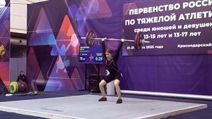 Диана Цыкарева – бронзовый призер Первенства России по тяжелой атлетике (2025-03-28)