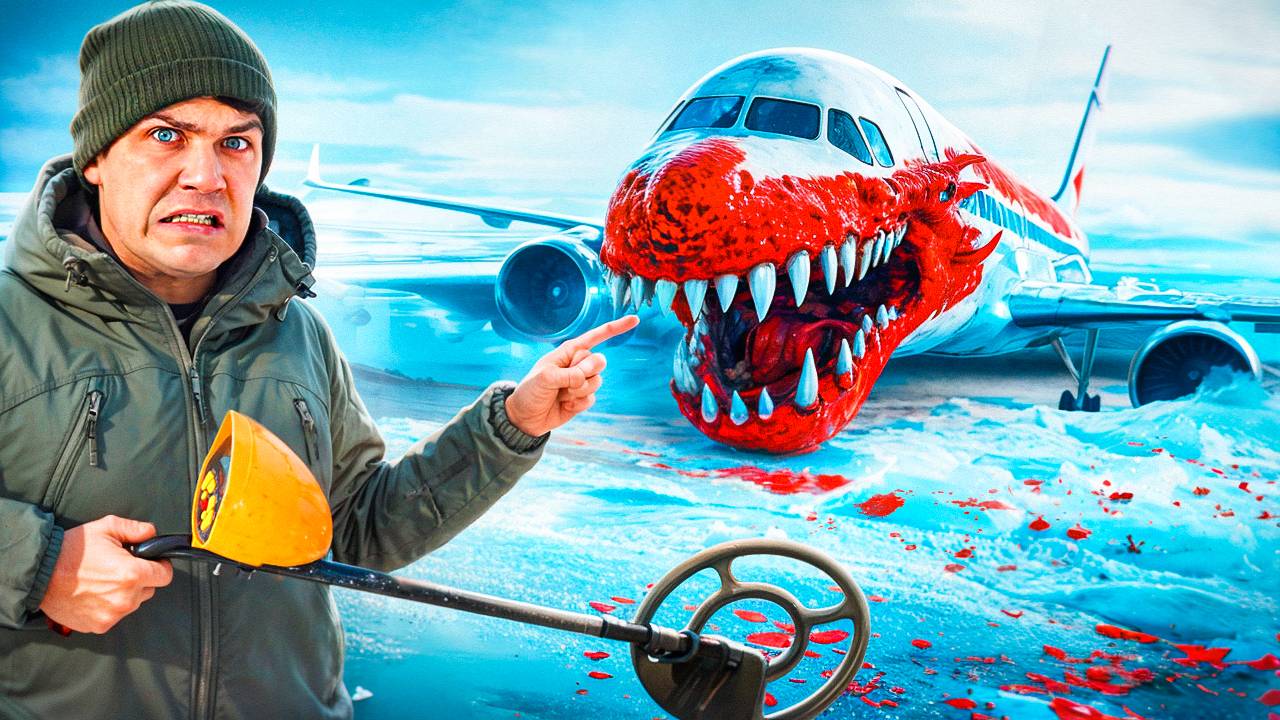 Этот САМОЛЁТ ПОЖИРАТЕЛЬ мы нашли во льдах, с помощью металлоискателя!