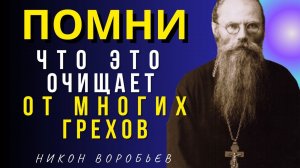 ЭТО  ВАЖНО ЗНАТЬ! Эта добродетель очищает от Многих ГРЕХОВ - Золотые Советы Никона Воробьева