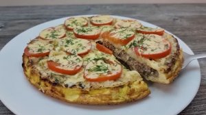 Фаршированная, грибами и фаршем, лепешка из лаваша _ простые идей для вкусного обеда или ужина.