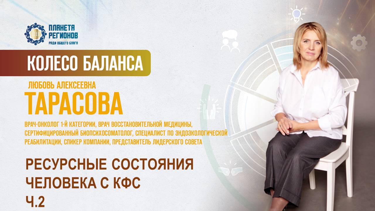 Тарасова Л.А. «РЕСУРСНЫЕ СОСТОЯНИЯ ЧЕЛОВЕКА С КФС. Ч.2» 27.03.25