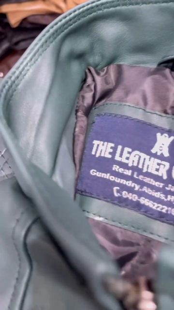 Green leather jacket  real leather jacket  theleathergallery